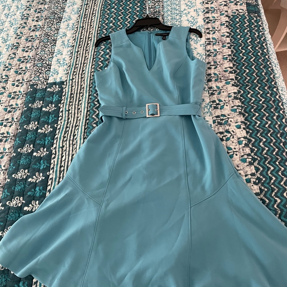 WHBM Oasis belted floppy hem sleeveless Aline. New without tags